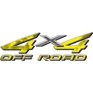  Full Color 4x4 Offroad Truck Decals in Yellow Automotive