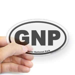  Glacier National Park GNP Euro Oval Sticker by  