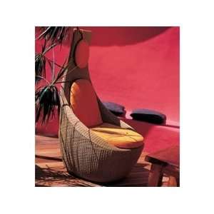  Emu Yucca Wicker Cushion Arm Patio Lounge Chair: Patio 