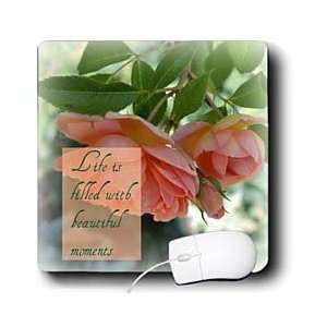   Beautiful Moments Peach Roses Inspirational Quotes Romance   Mouse