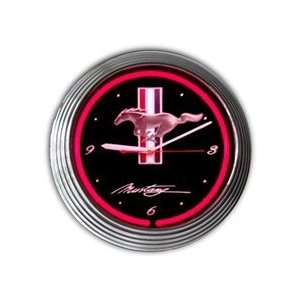  Ford Mustang Neon Clock: Home & Kitchen