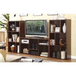  Element Entertainment Center with 2 Bookcase Towers 