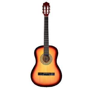  38 Inch Starter Beginners Sunburst Acoustic Guitar (Free 