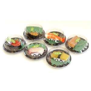  Sushi Shape Pull Cars Set of 6 Styles: Toys & Games