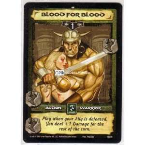    Conan CCG #070 Blood for Blood Single Card 1R070 Toys & Games