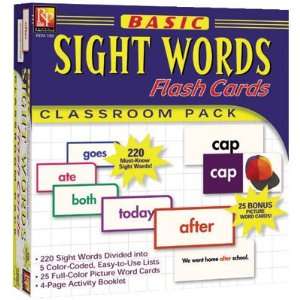  Basic Sight Words Flash Cards; no. REM180: Office Products