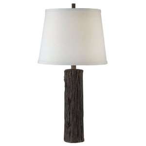 Kenroy Home Adirondack 1 Light Table Lamp in Wood Grain   KH 32040WDG