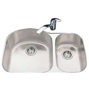  Kindred KSDCRU/9 Double Basin Kitchen Stainless Steel Sink 