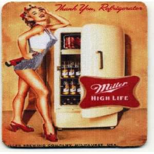  Miller High Life   1950s style Beer Coaster Everything 