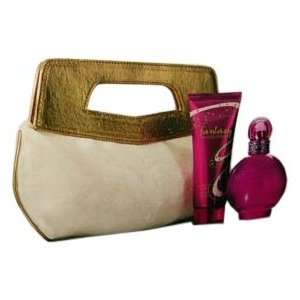   Work Your Magic Body Souffle 3. Ounce, Gold Handle/White Clutch Bag