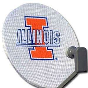  Illinois Fighting Illini Satellite Dish Cover Sports 