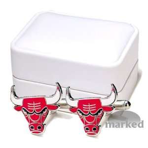  Chicago Bulls NBA Logod Executive Cufflinks w/Jewelry Box 