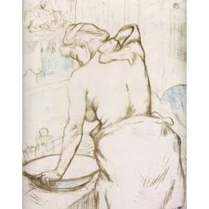   Woman at Her Toilette Washing Herself Henri De To