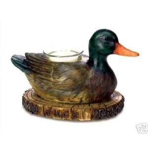 Mallard Duck Hunters Table Top Deco Candle
