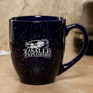  La Salle Explorers 16oz. Navy Blue Speckled Bistro Mug 