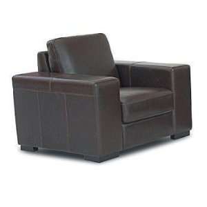  Wholesale Interiors Leather Chair in Dark Brown WIA3023 