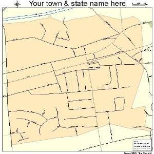  Street & Road Map of West Grove, Pennsylvania PA   Printed 