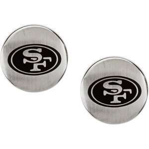    Stainless Steel San Francisco 49ers Logo Stud Earrings: Jewelry