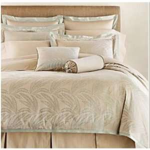  Charisma Painted Fern One Queen Duvet Cover  Pecan (Tan 