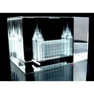  Salt Lake City Temple Crystal Cube