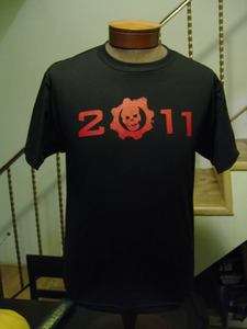 GEARS OF WAR 3 2011 T SHIRT L PROMO EXCLUSIVE E3 SDCC  