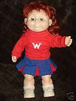 1986 Vintage wanna be doll cheerleader outfit ONLY  