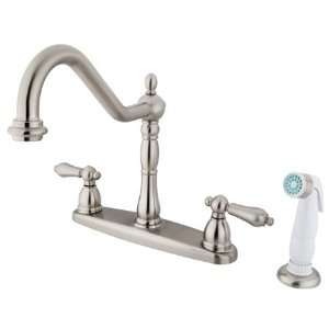 Princeton Brass PKB1758AL 8 inch center kitchen faucet with plastic 