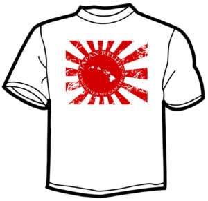 Japan Tsunami Earthquake Relief Benefit Hawaii T Shirt  