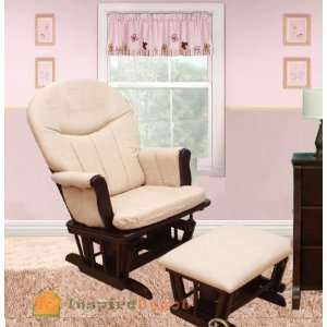  Deluxe Cherry Glider Chair w/ Ottoman Baby