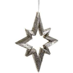  10 Bead Northern Star Ornament Silver (Pack of 6)