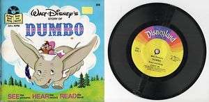 Walt Disneys Story of Dumbo Read Along Book  
