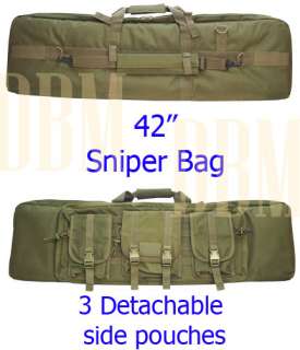 42 Molle Tactical Sniper Carrying Bag Rifle Gun Case OD Green Free 