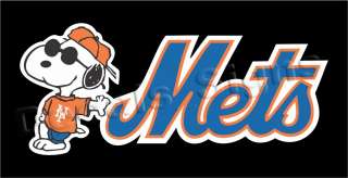 New York Mets Sticker Decal Snoopy 4.5 #44d  
