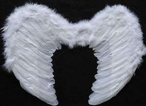 Feather Wings Adult WHITE FAIRY ANGEL 53cm SALE  