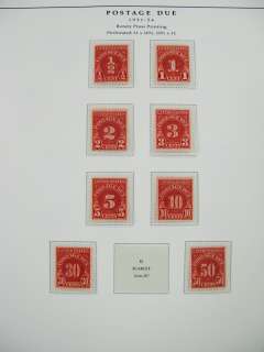 US Stamps Scarce Early Mint Postage Dues Catalogue $13,000  