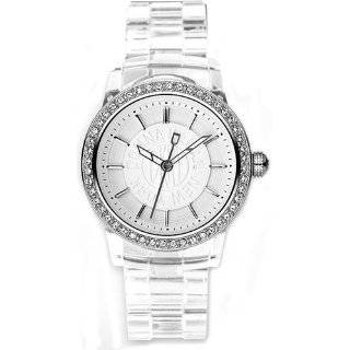 DKNY Womens NY8017 Clear Plastic Quartz Watch with White Dial