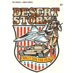  Desert Storm Sticker Camoflagued Card #17: Everything Else