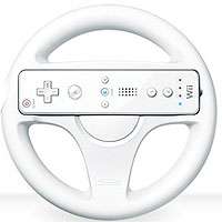MARIO KART 4 Player Wii Racing Car Game w/ Wheel Sealed 045496901028 