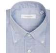 zegna blue oxford button down dress shirt