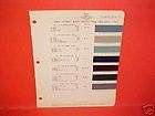 1942 FORD MERCURY PAINT CHIPS COLOR CHART BROCHURE 42