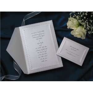    Dotted Shimmer Card Wedding Invitations