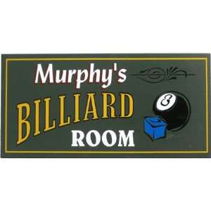 Custom Billiard Parlor Sign 