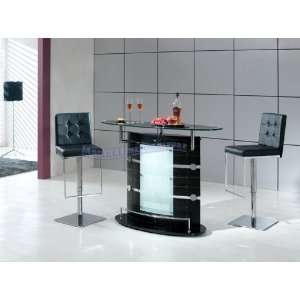   Bar Table w/ Two Matching Commercial Grade Hydraulic Stools Home