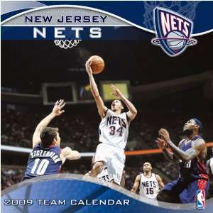  New Jersey Nets NBA 12 x 12 Team Wall Calendar: Sports 