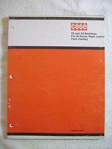 Case 33 & 34 Backhoe Parts Manual for W Series Loaders  