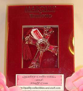 NEW WATERFORD MARQUIS CRYSTAL EASTER CROSS CHRISTMAS FIRST COMMUNION 