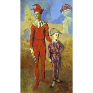  Picasso   Acrobat and Young Harlequin   Hand Painted 