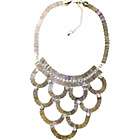 Carol For Eva Graham Designs Gold Crystal Bib Necklace (Clearance 