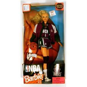  NBA Milwaukee Bucks Barbie 20738: Toys & Games