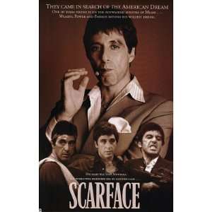  Scarface Movie (Faces B&W) Poster Print: Home & Kitchen